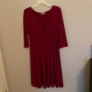 3/4 sleeve dress. Hits below the knees
